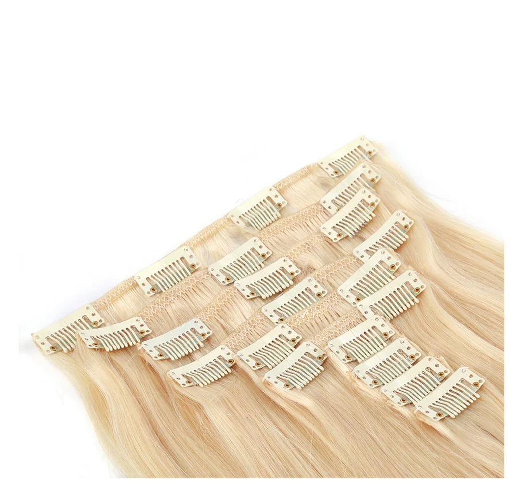 Blonde Straight Hair Clip-In - TAMY DOLL HAIR